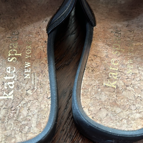 Kate Spade ♠️ size 8 slide sandals with cork, fabric and rubber EUC! - Picture 2 of 7